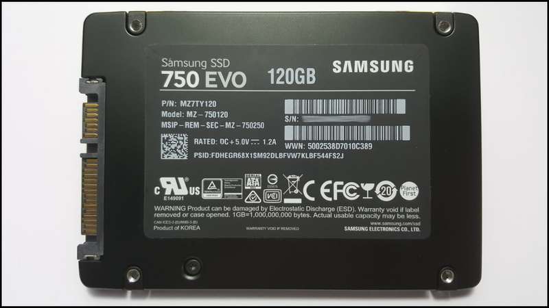 Samsung 750 EVO 2.5" 120GB SATA3 6GB/s SSD Solid State Drive