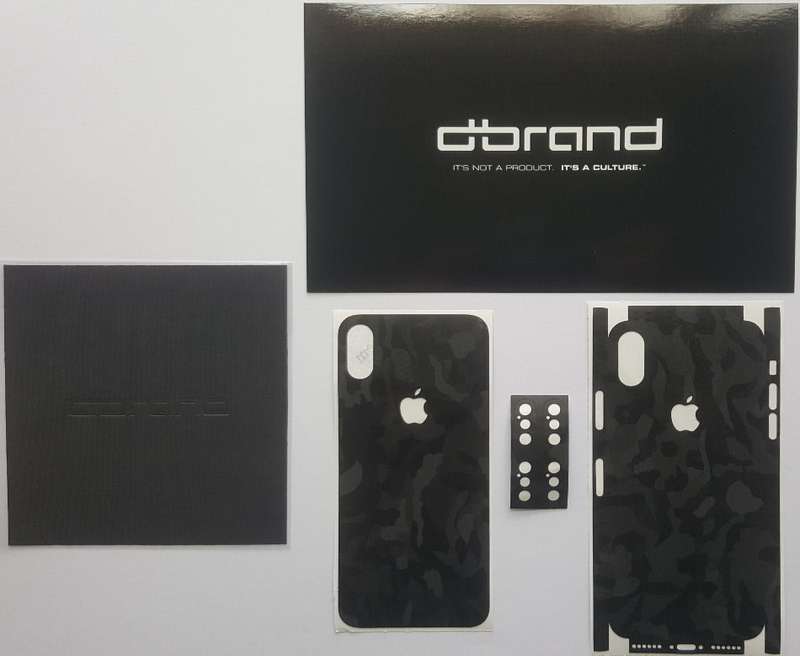 dbrand Black Camo Skin for iPhone X | LOCAL STOCK | Same Day Shipping | x2 Skins | Brand New