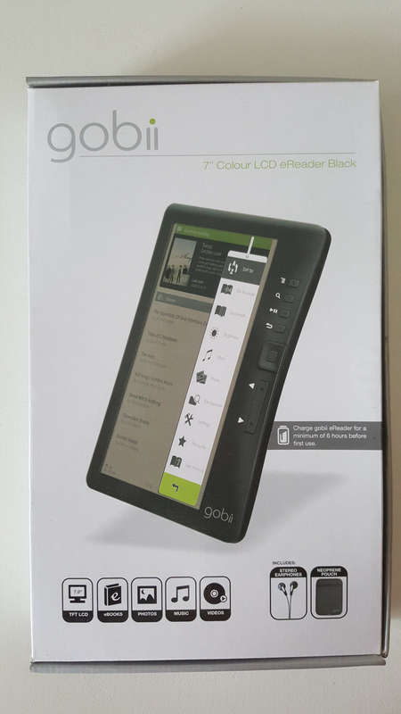 Gobii 7" Colour Screen eBook Reader | Brand New | Includes Accessories & Pouches/Cases