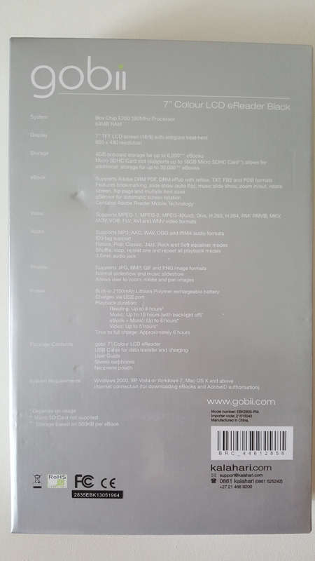 Gobii 7" Colour Screen eBook Reader | Brand New | Includes Accessories & Pouches/Cases