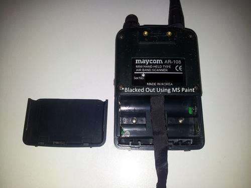 Back with battery cover off