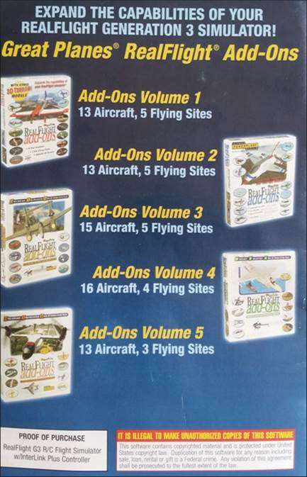 realflight g3 g3.5 real flight expansion pack interlink inter link controller complete real life rc helicopter