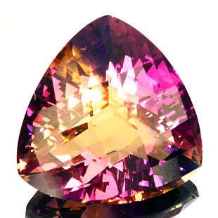 10.04  CARAT TRILLION FACET AMETRINE