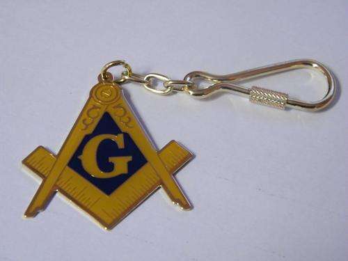 Enameled Masonic Key Ring
