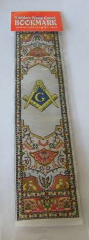 FREE MASON LOGO WOVEN BOOKMARK