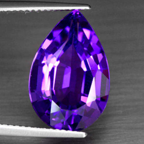 8.14 CARAT BRILLIANT  PEAR FACET AMETHYST