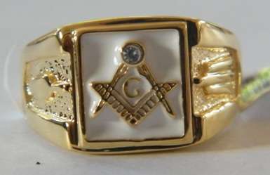 MASONIC FREEMASON RING  SIZE 13 - NEW STOCK