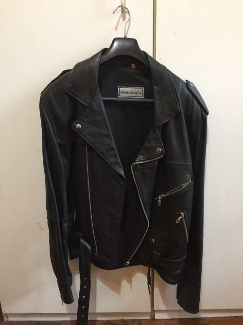 Leather Jacket Sergio Danielli Size Large