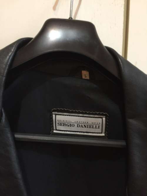 Leather Jacket Sergio Danielli Size Large