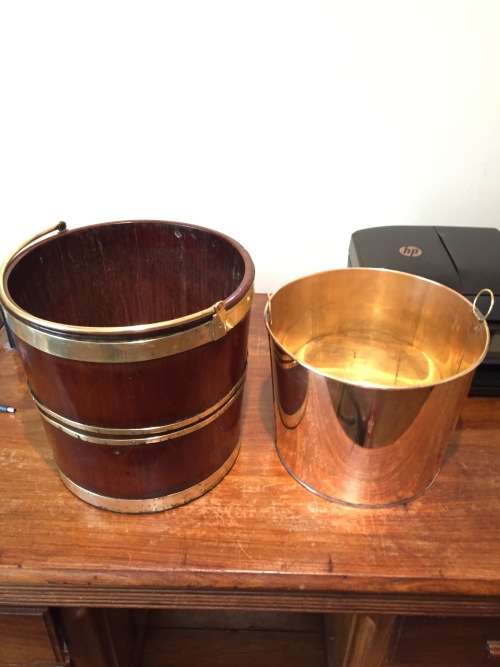 18th Century Mahogany Brass Bound Wine Cooler