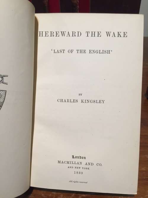 Set of four books by Charles Kingsley, Macmillan and Co, 1889