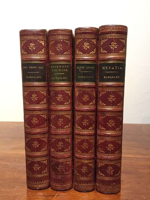 Set of four books by Charles Kingsley, Macmillan and Co, 1889