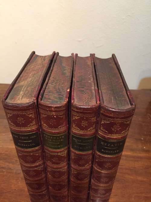 Set of four books by Charles Kingsley, Macmillan and Co, 1889