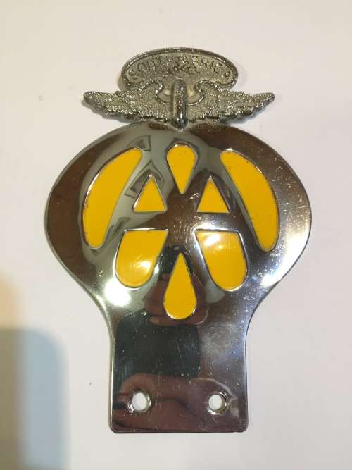 Vintage 1960`s AA GRILL BADGE Car South Africa Suid Afrika
