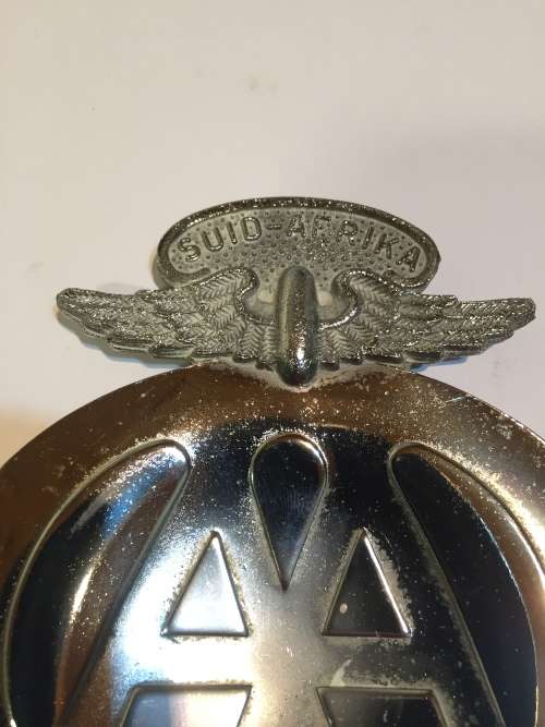 Vintage 1960`s AA GRILL BADGE Car South Africa Suid Afrika