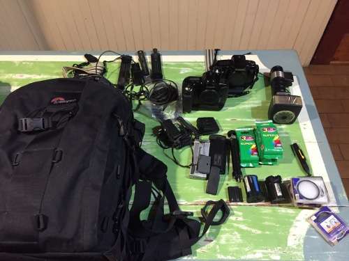 Canon EOS-1N + Canon EOS 5 35mm SLR  Film Camera black (bodies only)