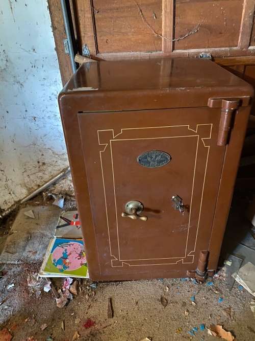 Victorian Cast Iron Safe by J. Cartwright & Son