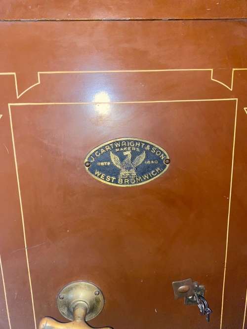 Victorian Cast Iron Safe by J. Cartwright & Son