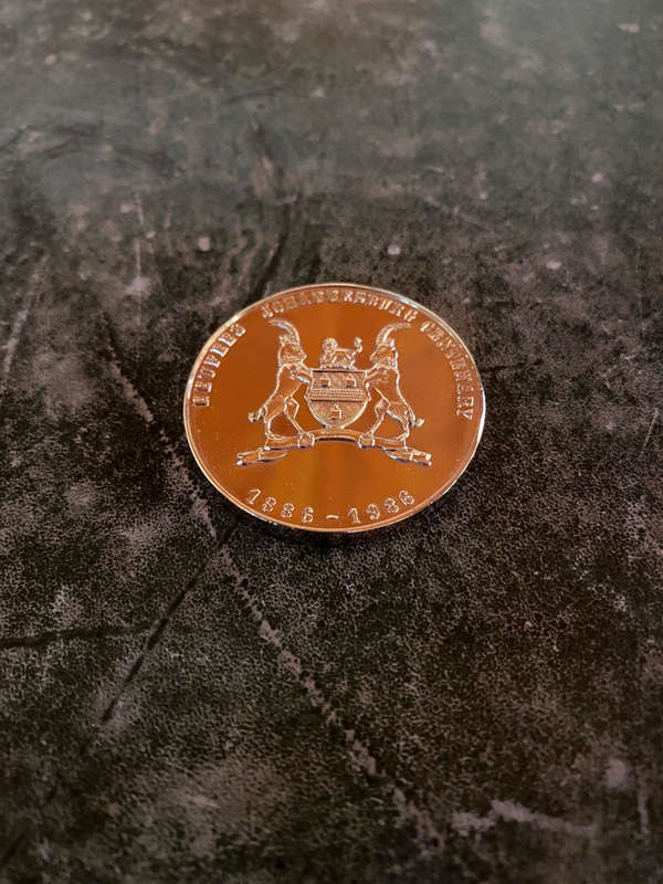 1886-1986 RAND PIONEERS JOHANNESBURG CENTENARY MEDALLION