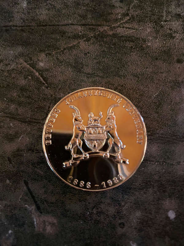 1886-1986 RAND PIONEERS JOHANNESBURG CENTENARY MEDALLION