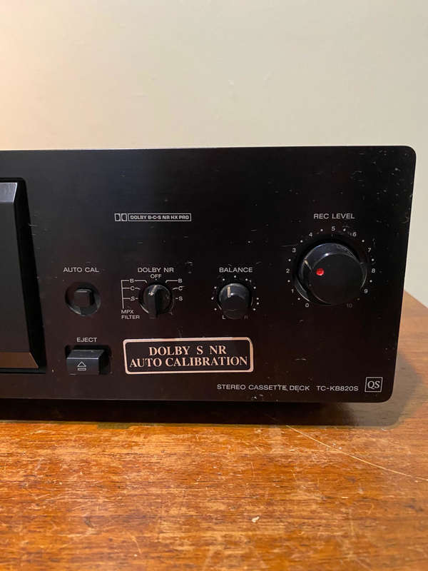 SONY TC-KB820S QS Model Dolby S Stereo Cassette Tape Deck
