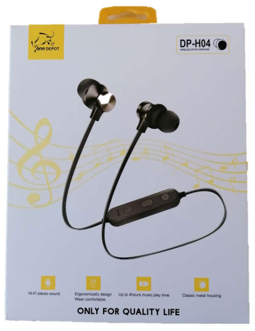 Bluetooth Wearable Headphone Black