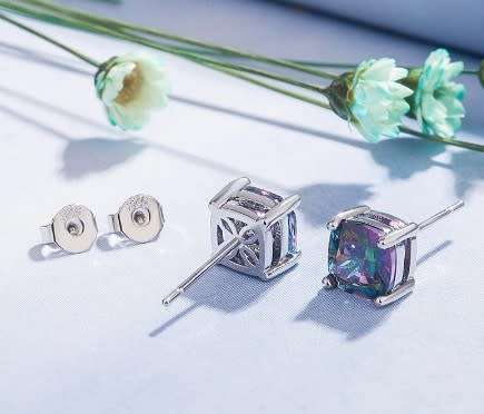 Topaz Sterling Silver Earrings