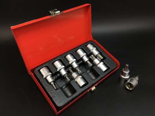9pcs 1/2`` DR Torx Bit Socket Set