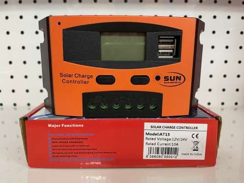 SOLAR CHARGER CONTROLLER AT15 12V/24V 10A