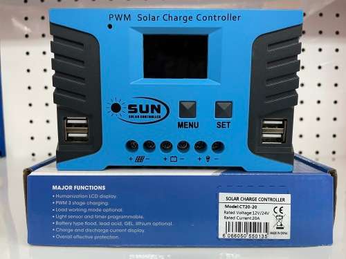 SOLAR CHARGER CONTROLLER CT20-20 12V/24V 20A