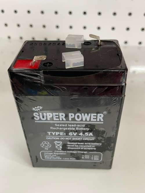 Rechargeable Battery Type : 6V 4.5A