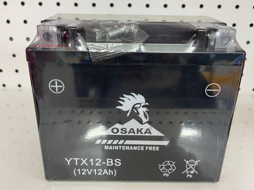 Motorcycle Battery Osaka Type : 12V 12AH