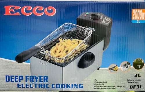 Deep Fryer Electric Cooking Stainless Steel 3L