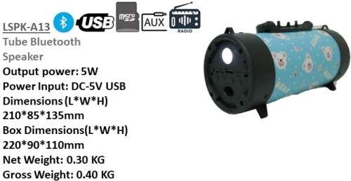 Bluetooth Speaker LSPK-A13 - Tube Speaker