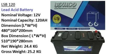 SOLAR BATTERY LEXUCO LSB-120