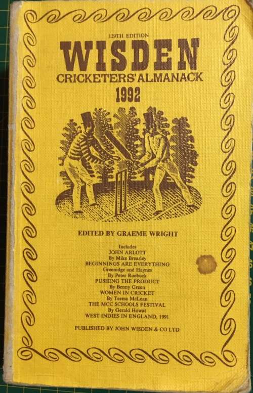 Wisden Cricketers' Almanack - Collection of eight books