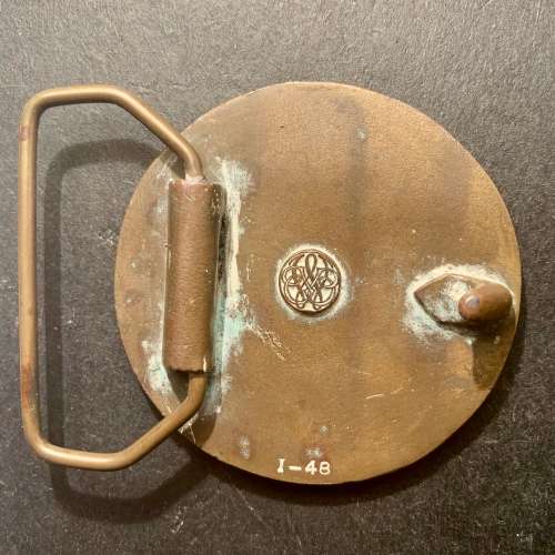Bergamot Brass Works Art Nouveau style Belt Buckle