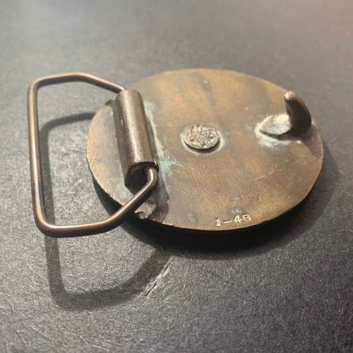 Bergamot Brass Works Art Nouveau style Belt Buckle
