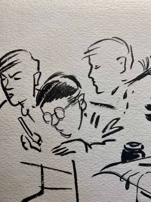 Original Victor Ivanoff Political Cartoon