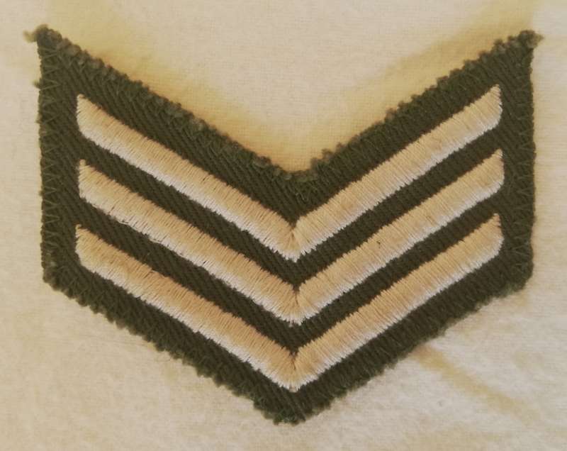 Rhodesian Army Sergeant stripes.