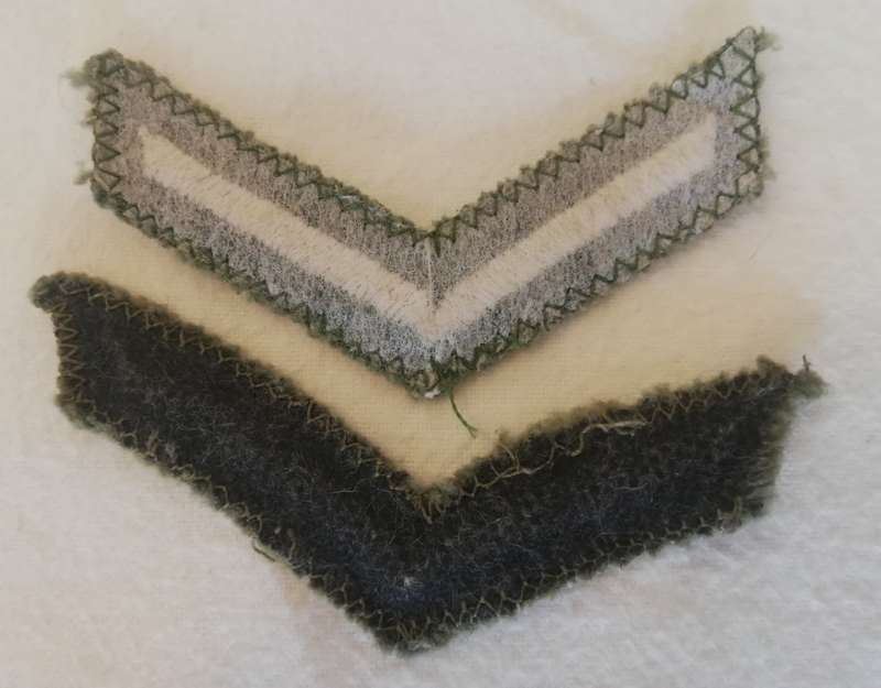 Rhodesian Army pair of lance corporal stripes