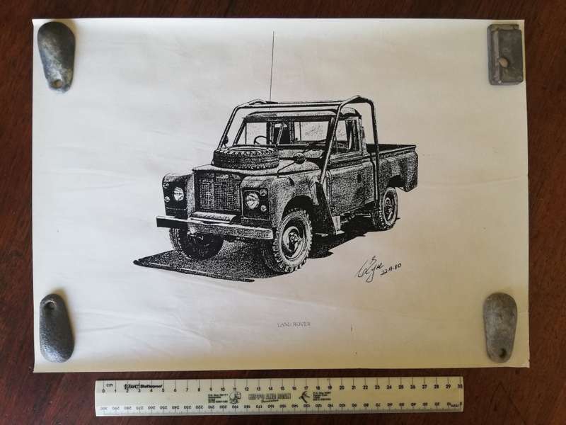 Rhodesian Army, 14 Copies of prints by Colin Eyre. `Wheels`  Vehicles of the Rhodesian Bush War.