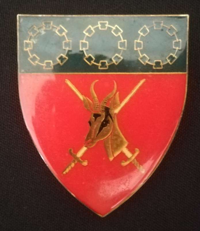 SADF Army Logistic Command flash, dark blue type.