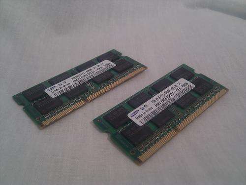 4GB (2x2GB) DDR3 PC3-8500 Samsung Laptop RAM Memory 1066MHz SO-DIMM 204 pin