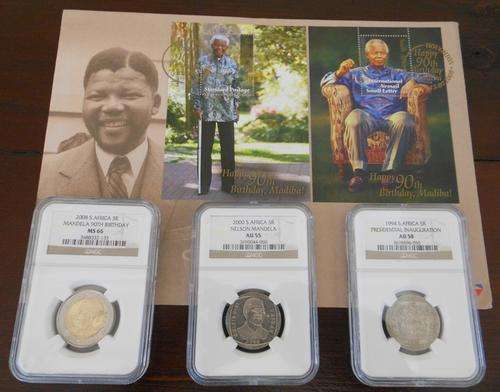 Nelson Mandela FDC Coin COMBO !!!