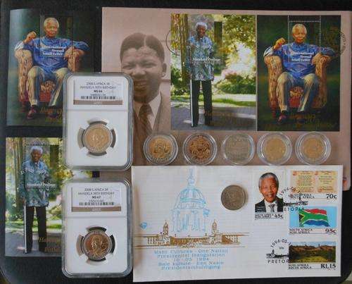 Nelson Mandela collection - See for your self !!! LOw LoW Start !!!90th Birthday ms66 and ms 67!