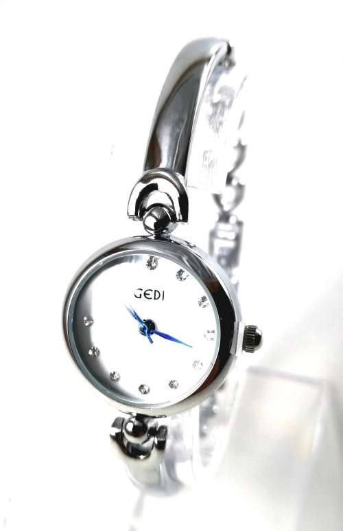 Beautiful Ladies Silver Bangle Watch