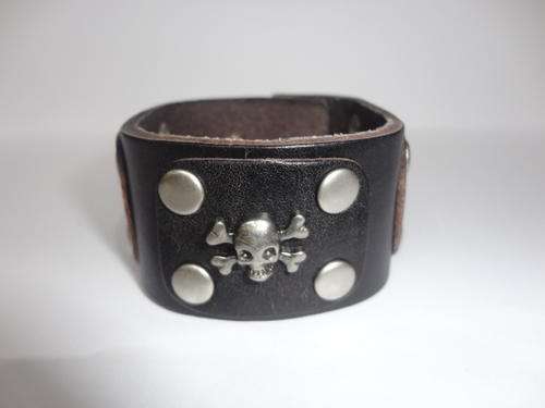Gothic Leather Bracelet