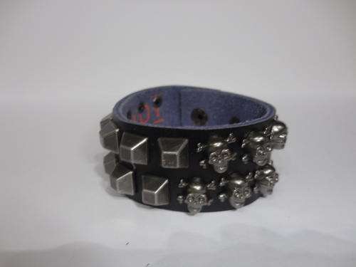 Gothic Leather Bracelet