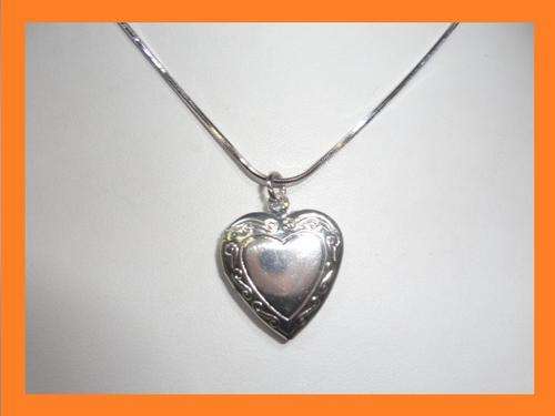 Silver Plated Open Heart Necklace